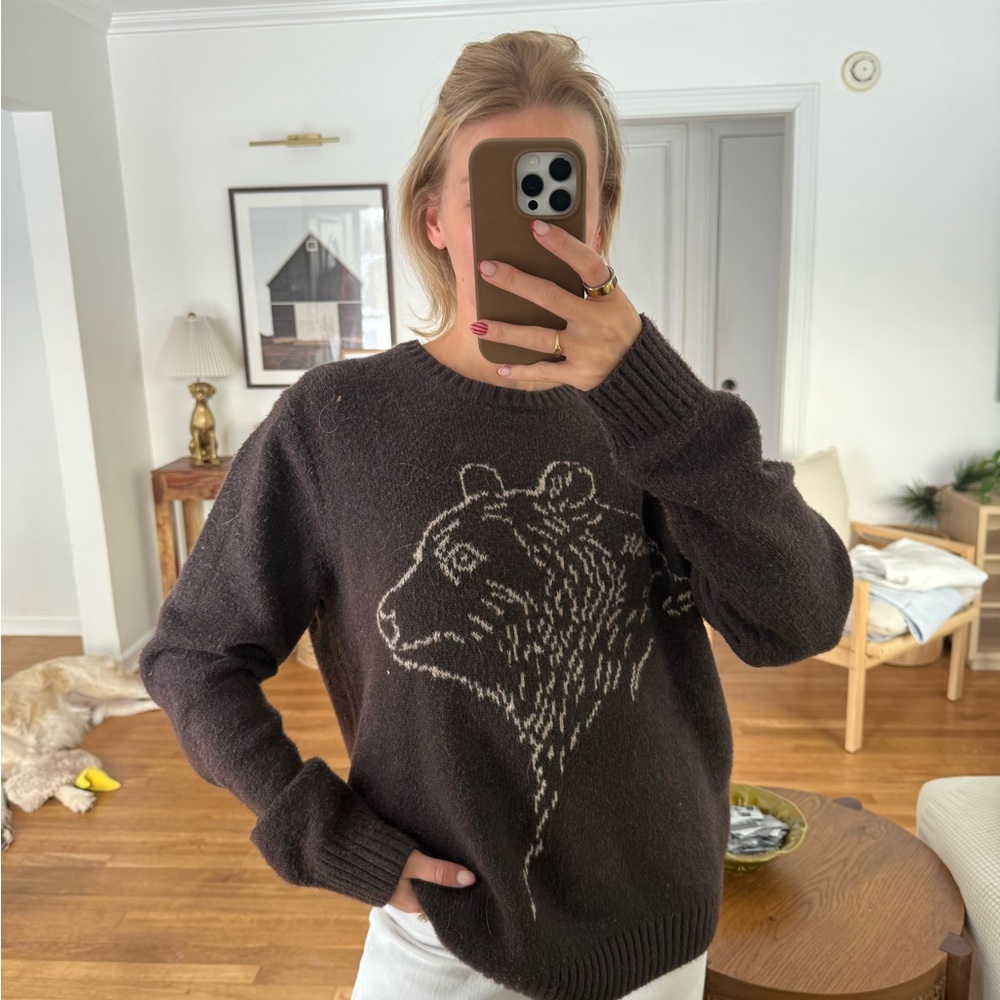 Old Navy Chocolate Brown Knit Oversized Sweater
